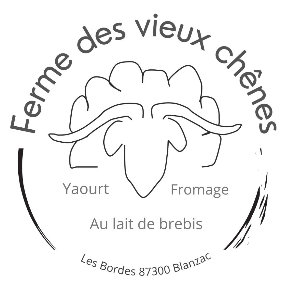 Ferme des Vieux Chênes – Mélusine Masson et Matthieu Buis Logo ferme des vieux chênes