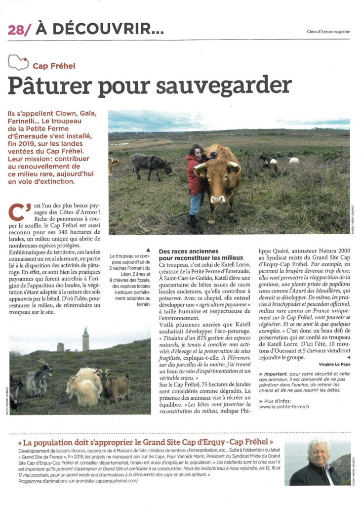 Cotes d'Armor magazine - Pâturer pour sauvegarder