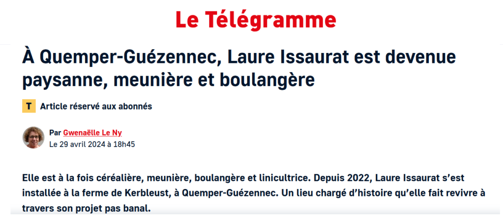 article télégrame le 29 avril 2024