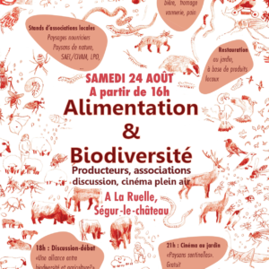 afficheSegurleChateauAlimentationBiodiversité2024 Alimentation et Biodiversité Ségur