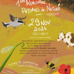 AffichePdNSavoieNov2024 affiche rencontre Paysans de nature Savoie