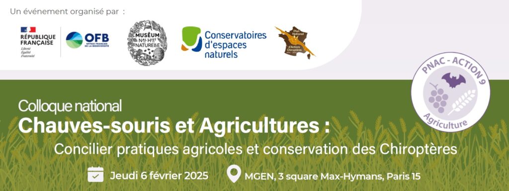Bannière Colloque Chauves souris et agricultures